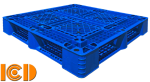 pallet nhựa PL09 xanh 1100x1100x150mm